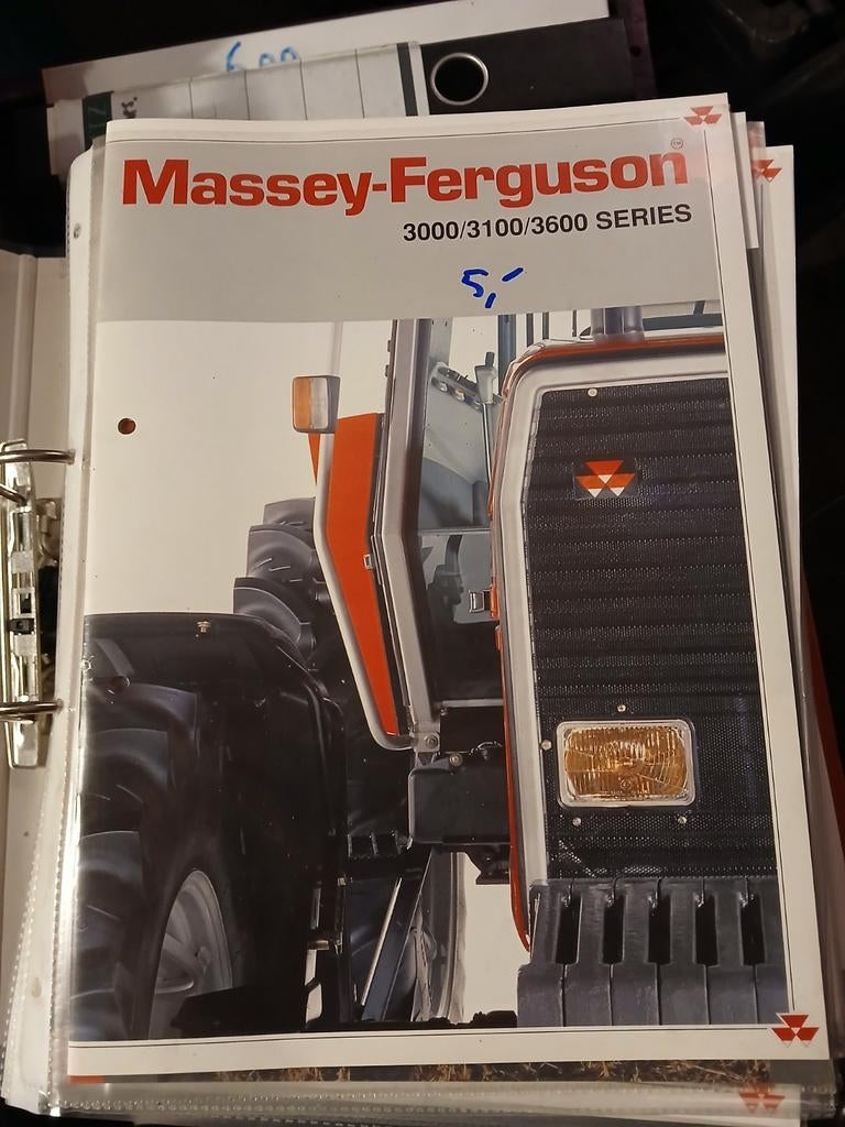 Folders massey ferguson 3000 serie deel 1, Ophalen of Verzenden