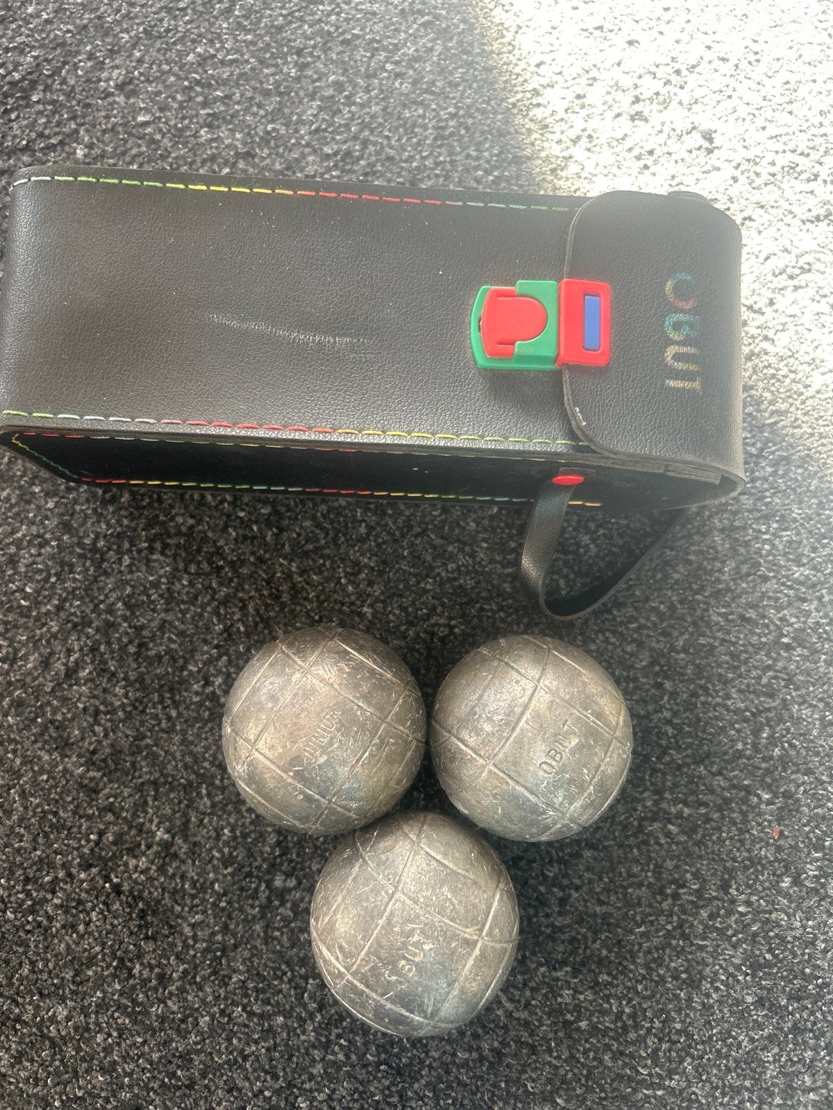 Obut petanqueballen set junior met etui, Sport en Fitness, Ophalen of Verzenden, Gebruikt