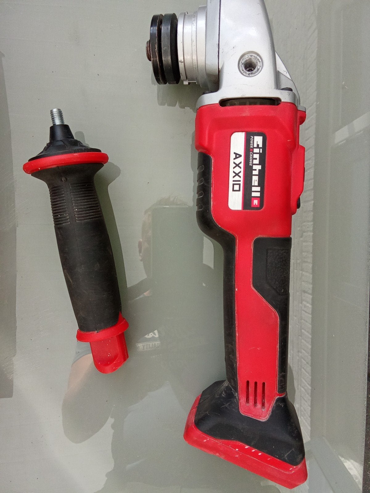 Einhell Axxio accu slijper " defecte schakelaar"., Doe-het-zelf en Verbouw, Ophalen of Verzenden, Gebruikt, Minder dan 700 watt