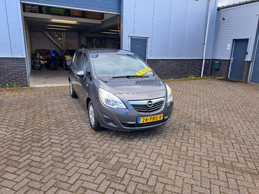 Opel Meriva 1.4 Turbo 88KW 2011 Grijs, Auto's, Voorwielaandrijving, Dealer onderhouden, Stof, Zwart