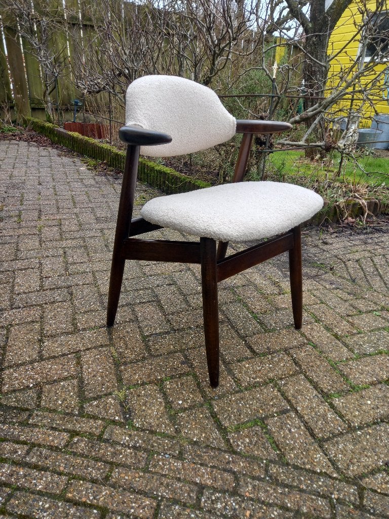Retro mid century tijsseling koehoorn stoel, Ophalen, Huis en Inrichting
