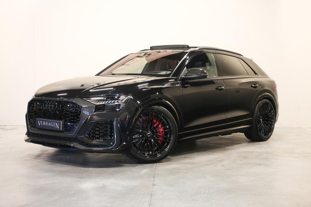 Audi RSQ8 4.0 TFSI Quattro 600pk Carbon B&O Keramisch Pano M, Auto's, LED verlichting, Gebruikt, 600 pk, Zwart