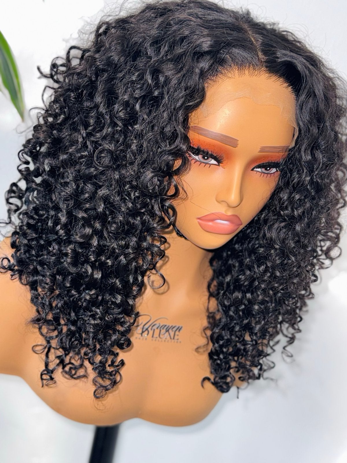 Burmese Krullen Closure Pruik - 5x5 HD Echt Haar 18 inch, Ophalen of Verzenden, Nieuw, Pruik of Haarverlenging