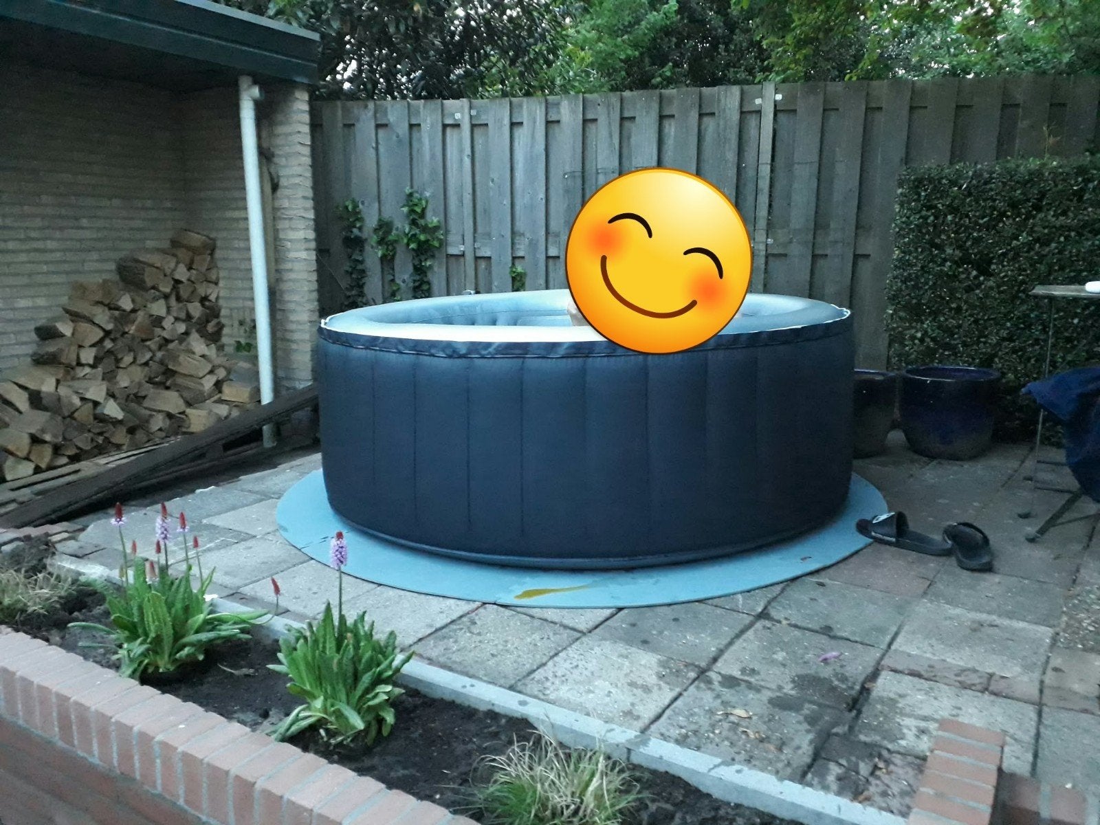 MSpa Silver Cloud D-SC04 opblaasbare jacuzzi, Ophalen, Gebruikt, Opblaasbaar