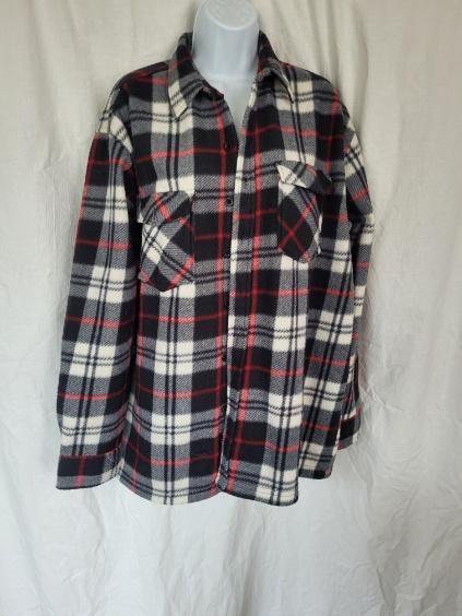 Stoer geruit fleece vest mt XL, ., Maat 56/58 (XL), Ophalen of Verzenden, .