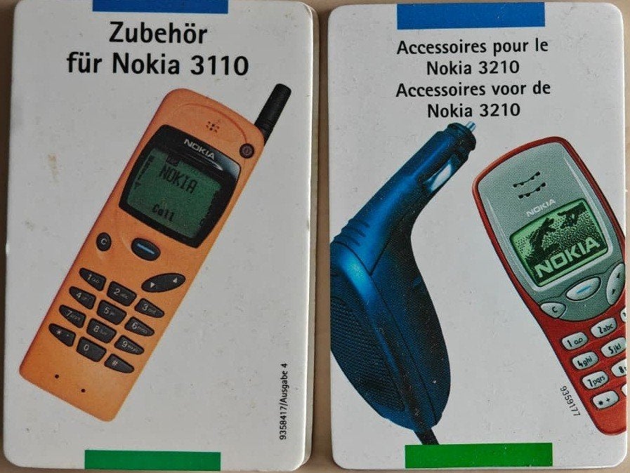 Accessoires folders NOKIA 3110_DE en 3210_FR, Ophalen, Zo goed als nieuw, Overige typen, Nokia