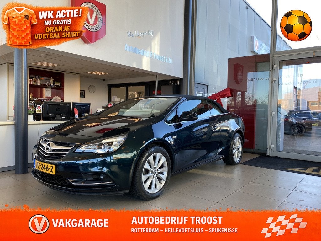 Opel Cascada 1.6 Turbo Cabrio Automaat,Navigatie,Climate&Cru, Auto's, Opel, Gebruikt, 4 cilinders, 4 stoelen, Leder en Stof