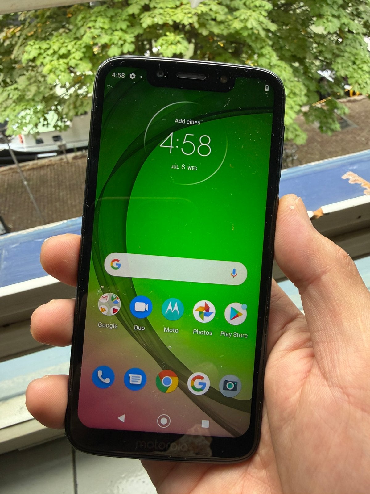 Motorola G7 play, Telecommunicatie, Mobiele telefoons | Motorola, Zwart, Touchscreen, Ophalen of Verzenden, Zo goed als nieuw