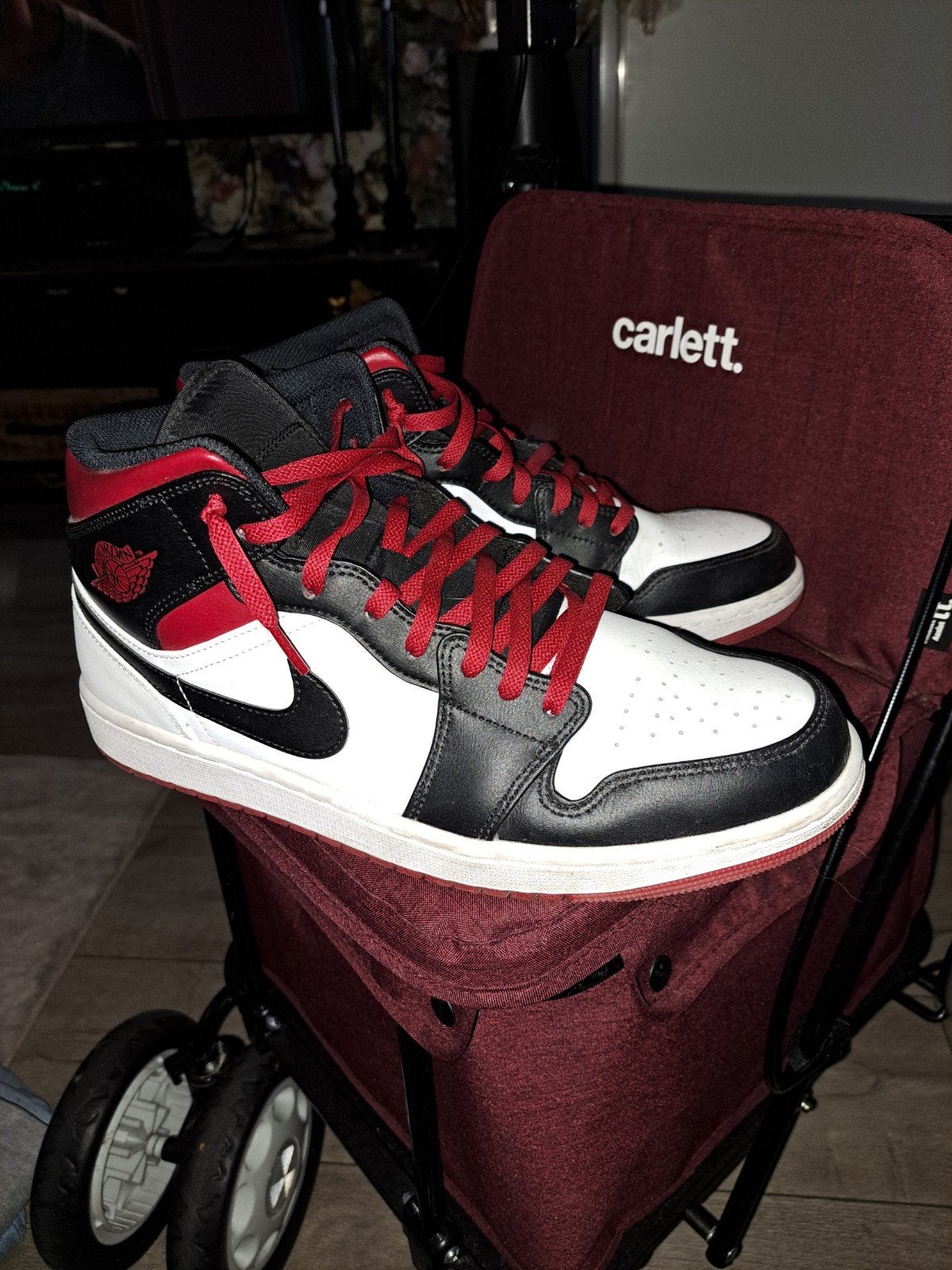 Nike, Ophalen of Verzenden, Zo goed als nieuw, Rood, Sneakers of Gympen