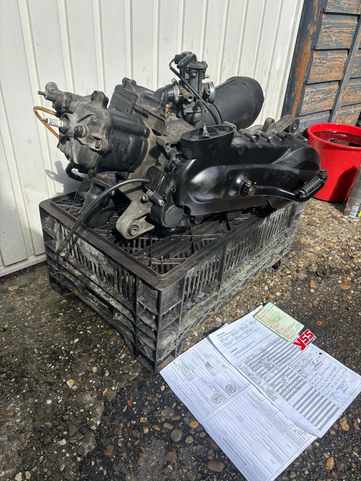 Piaggio Hexagon 125cc Motorblok met Papieren, Ophalen, Gebruikt, Blok, Piaggio