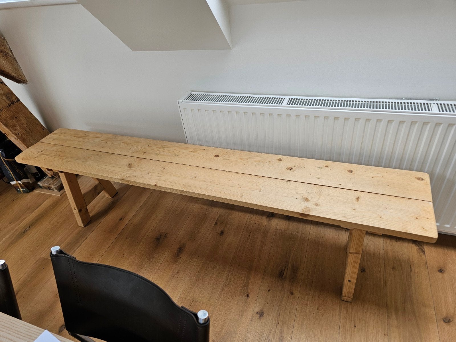 Houten bank 2 meter - Onbewerkt, Huis en Inrichting, Stoelen, Ophalen, Bruin, Landelijk, Robuust, Modern, Nieuw