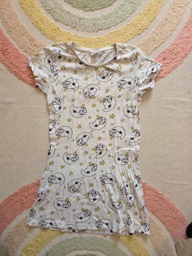 Nachthemd nachtjurk Snoopy / Peanuts maat 128-134, Nacht- of Onderkleding, Gebruikt, Meisje, Ophalen of Verzenden