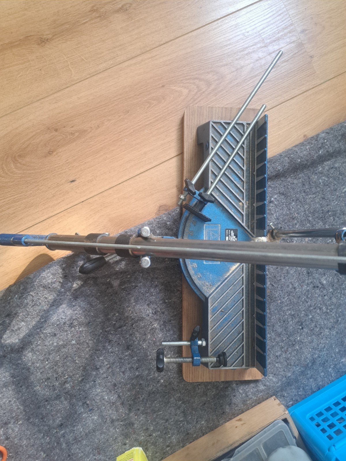 King Craft KVZ-550 handmatige precisie-verstekzaag, Ophalen, Gebruikt, Zaag
