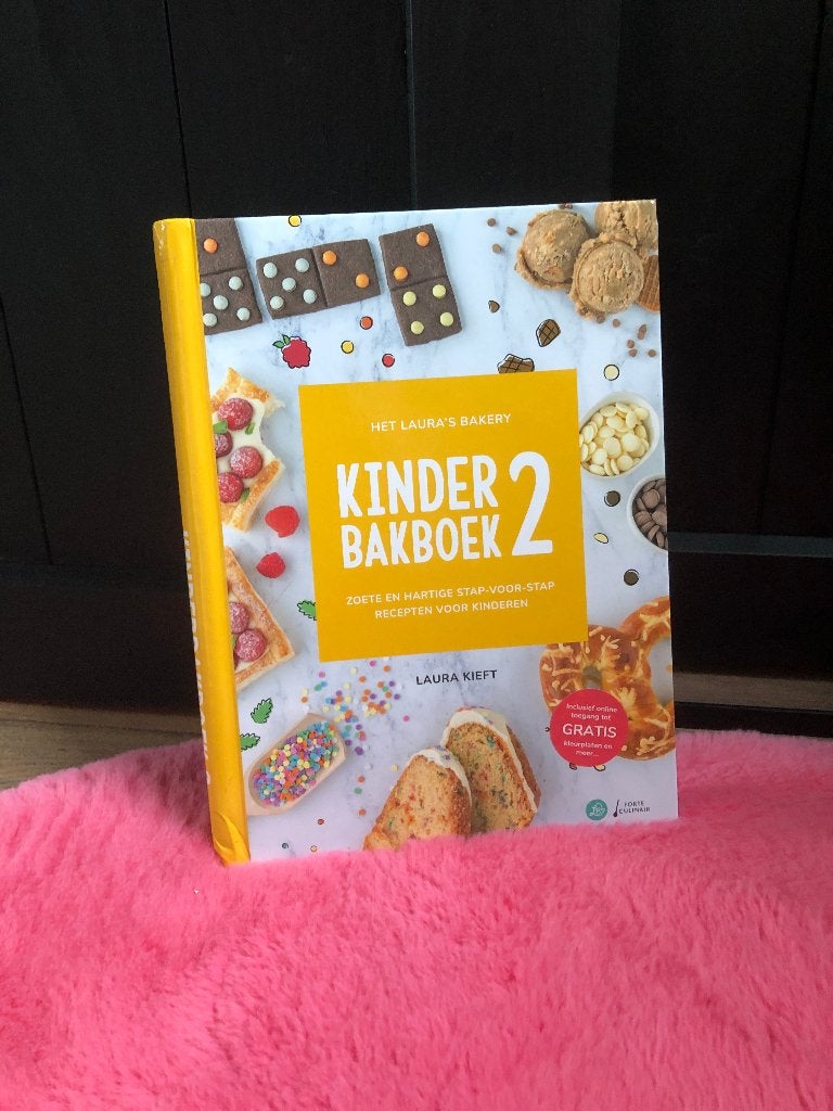 Laura's Bakery | Kinderbakboek 2 | Laura Kieft, Gelezen, Ophalen of Verzenden, Taart, Gebak en Desserts, Laura Kieft