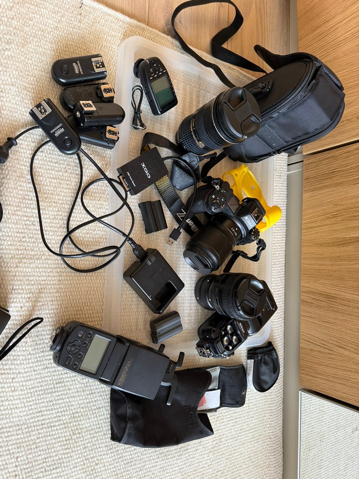 Nikon camera and lenses, Ophalen, Gebruikt, Overige merken