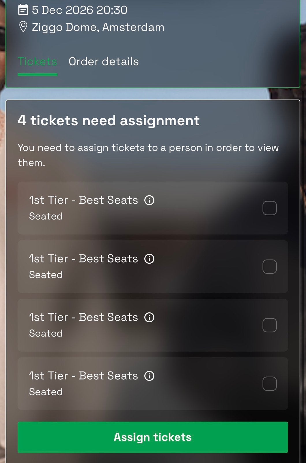 SBMG 5 DEC 1ST TIER BEST SEATS!, Drie personen of meer