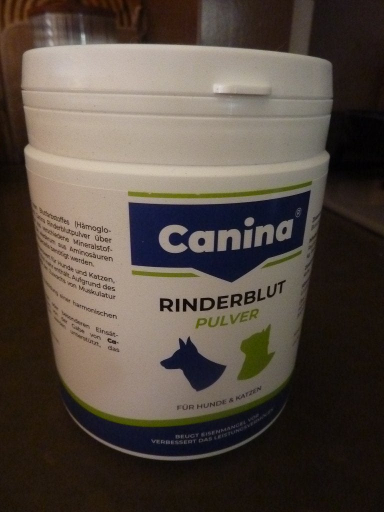 2x canina runderblut pulver runderbloed poeder ijzertekort, Dieren en Toebehoren, Ophalen of Verzenden, Hond