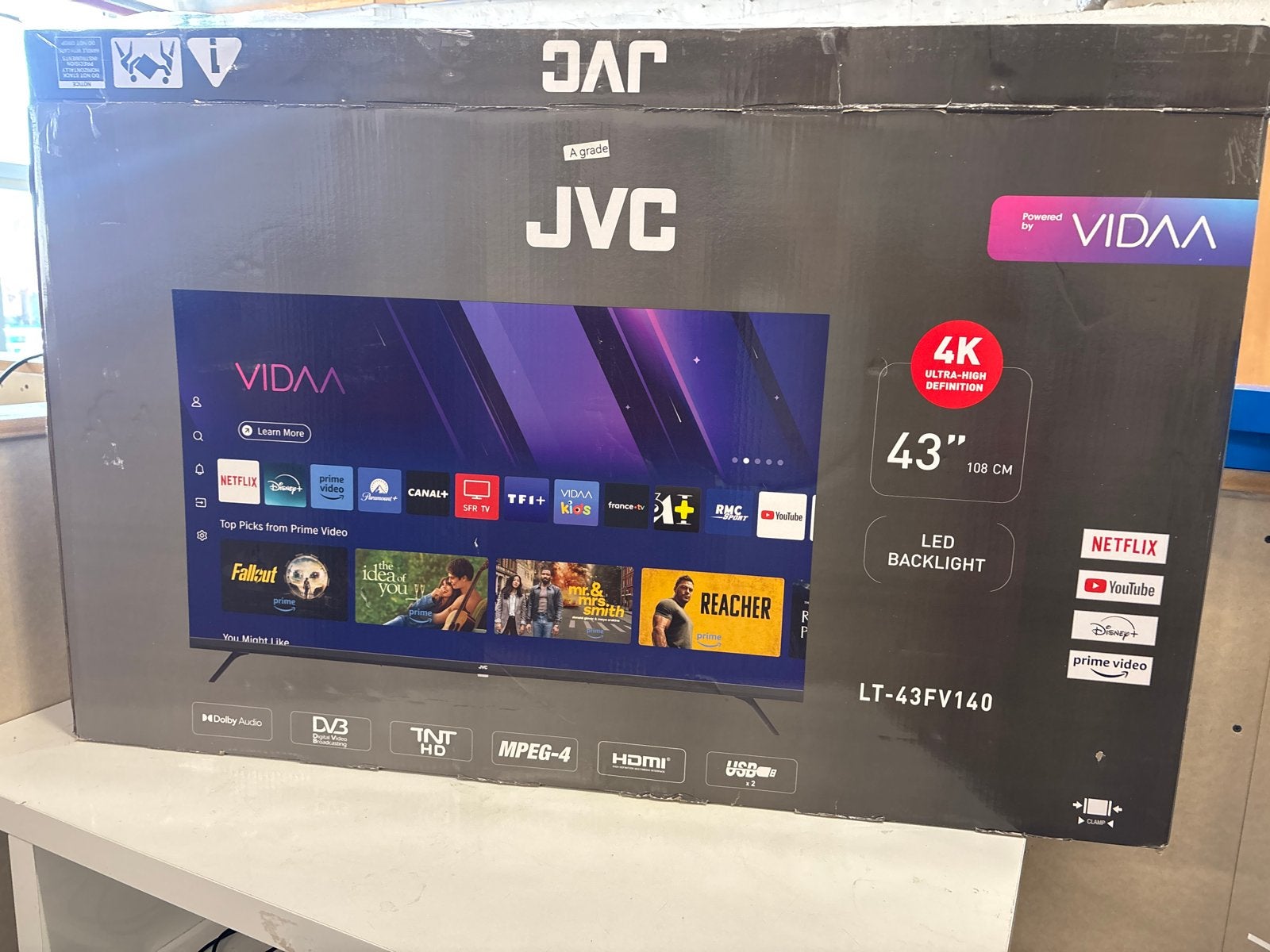 JVC 43 inch 4K UHD Smart TV - Nieuw in doos, Audio, Tv en Foto, Televisies, Jvc, LED, 50 Hz, Nieuw