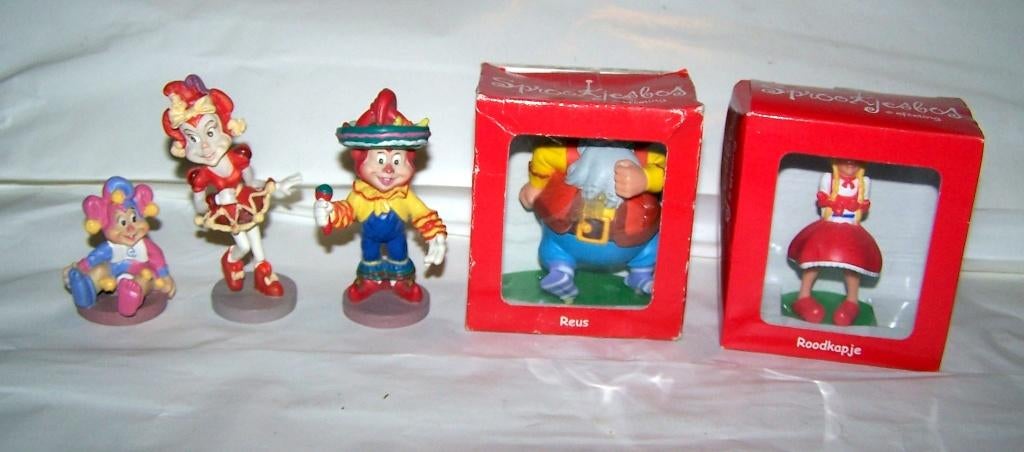5 Efteling beeldjes. 2 in ovp. Nieuwstaat., Ophalen of Verzenden, Zo goed als nieuw, Beeldje of Poppetje