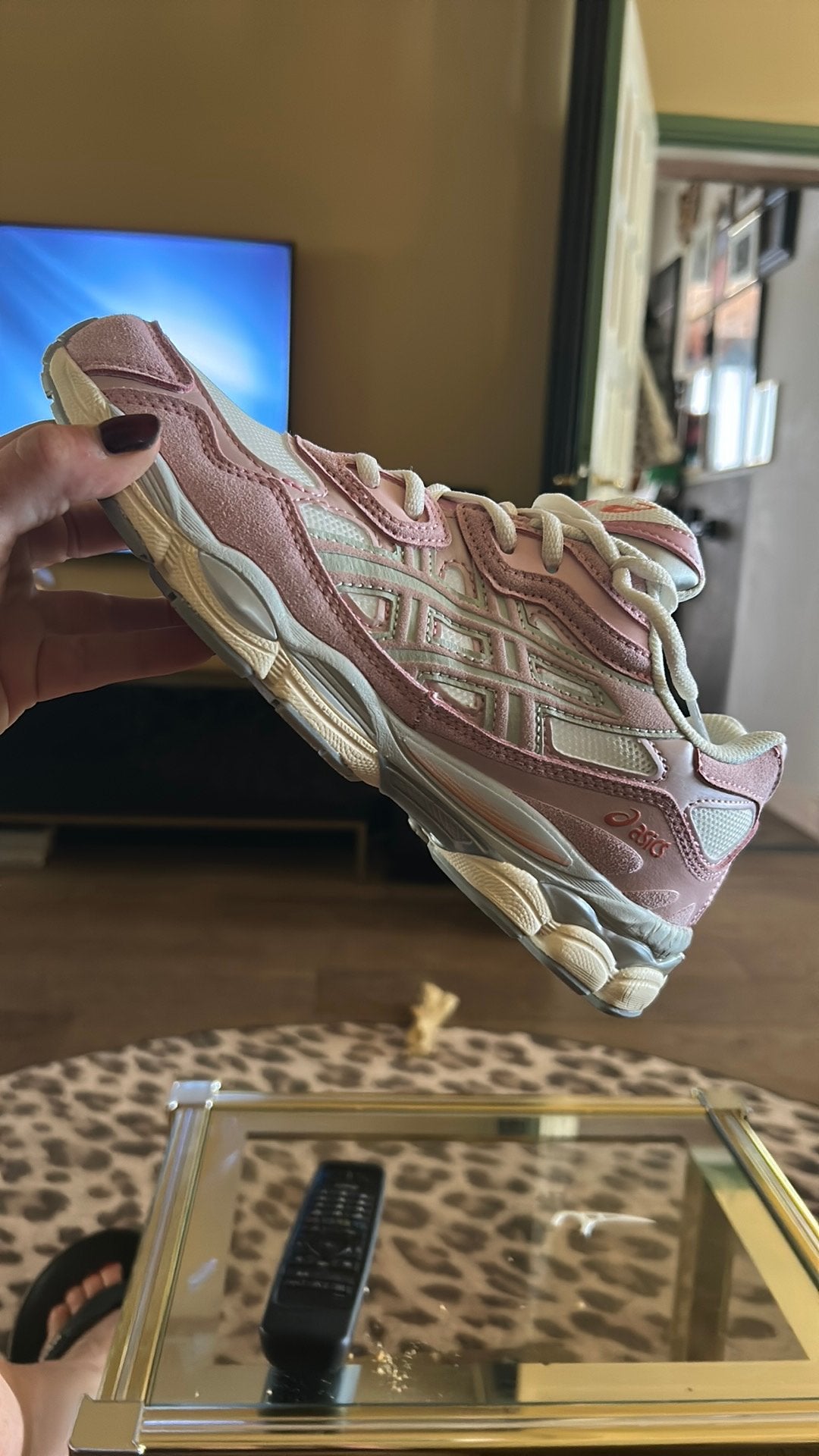 Asics maat 41  Cream Rose Water, Ophalen of Verzenden, Nieuw, Roze, Sneakers of Gympen