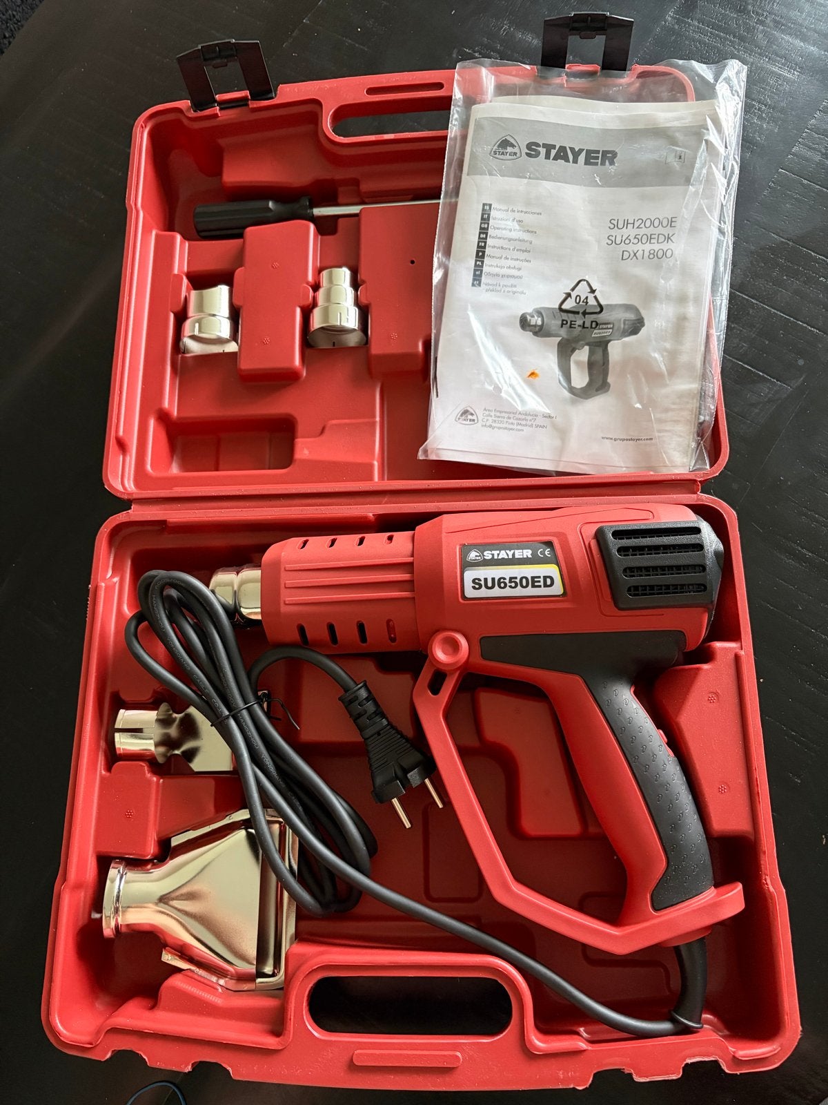 Stayer SU650EDK heteluchtpistool van 2000 watt., Ophalen of Verzenden, Zo goed als nieuw