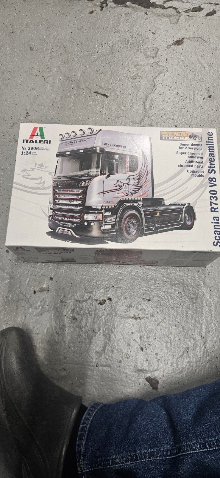 nieuwe bouwdoos scania r730 v8 schaal 1:24., Ophalen of Verzenden, Nieuw, Bus of Vrachtwagen, Overige merken