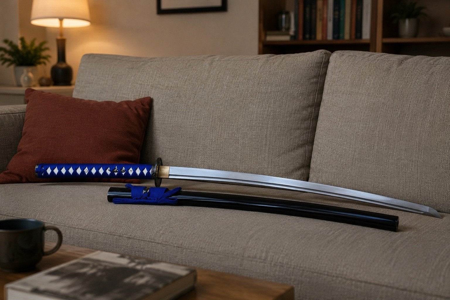 Damast staal Scherp katana zwaard, samurai zwaarden, sabel, Ophalen of Verzenden, Overige soorten, Azië, Zwaard of Sabel