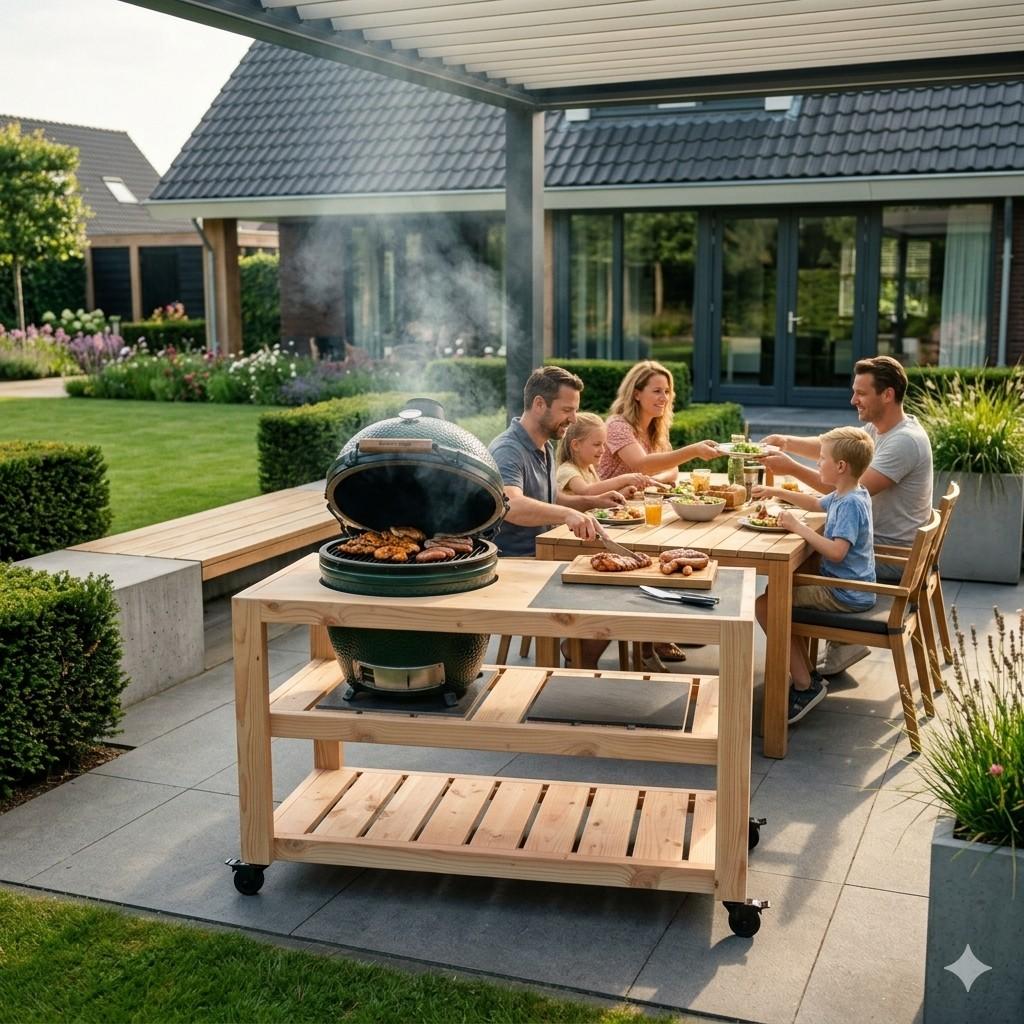 Buitenkeuken/ Kamado tafel, Ophalen of Verzenden