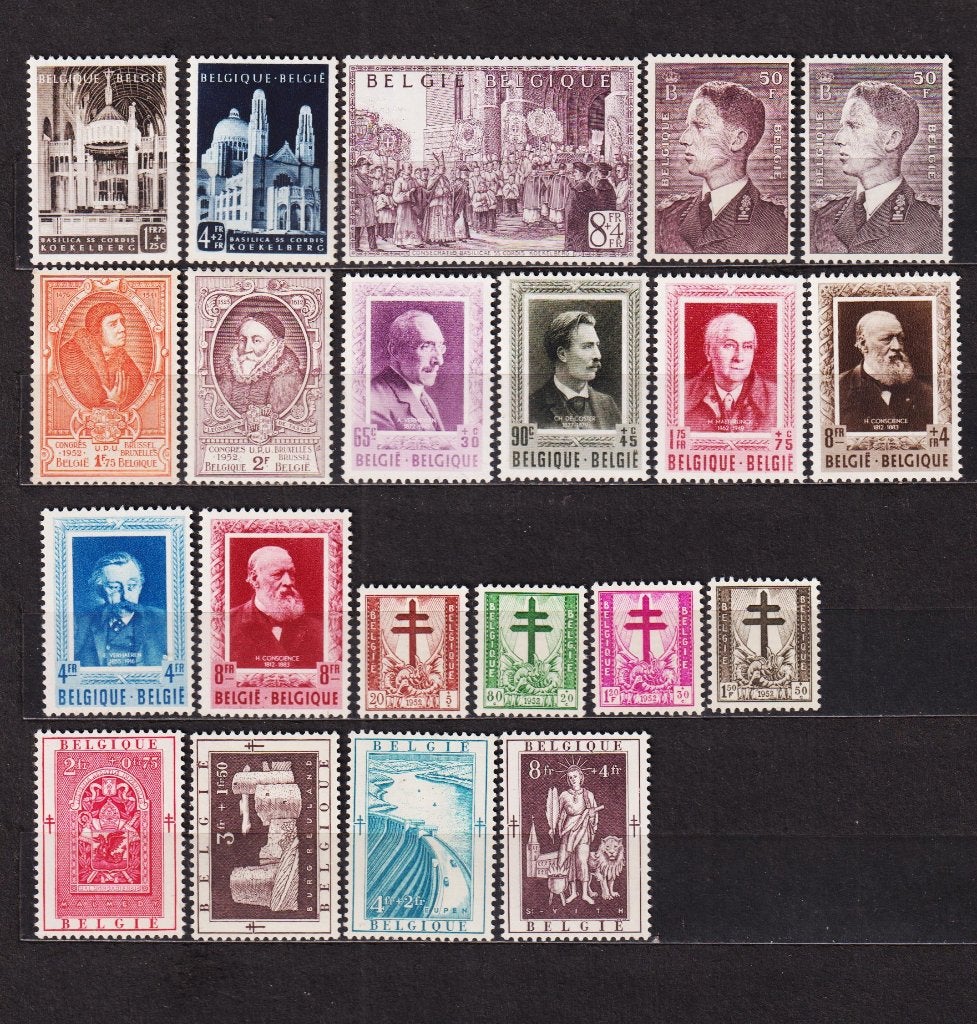 België 1952 **, Ophalen, Postfris, Postfris