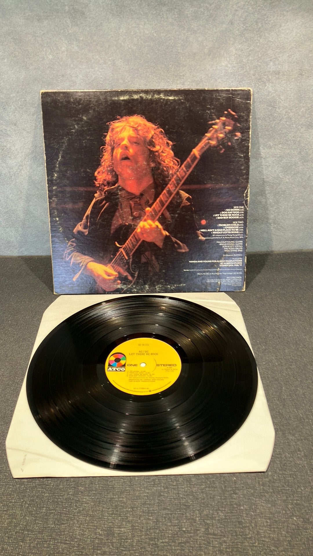AcDc.  Let There Be Rock, Gebruikt, Ophalen of Verzenden, 1970 - 1979, Inclusief binnenhoes