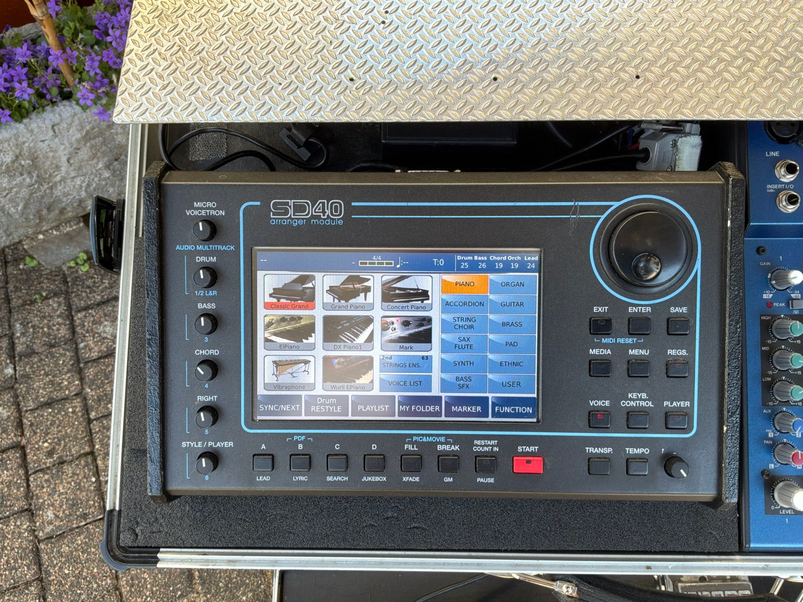 Ketron SD40 Arranger Module met Yamaha MG10/2 Mixer, Overige merken, Zo goed als nieuw, Met koffer of flightcase, Overige aantallen