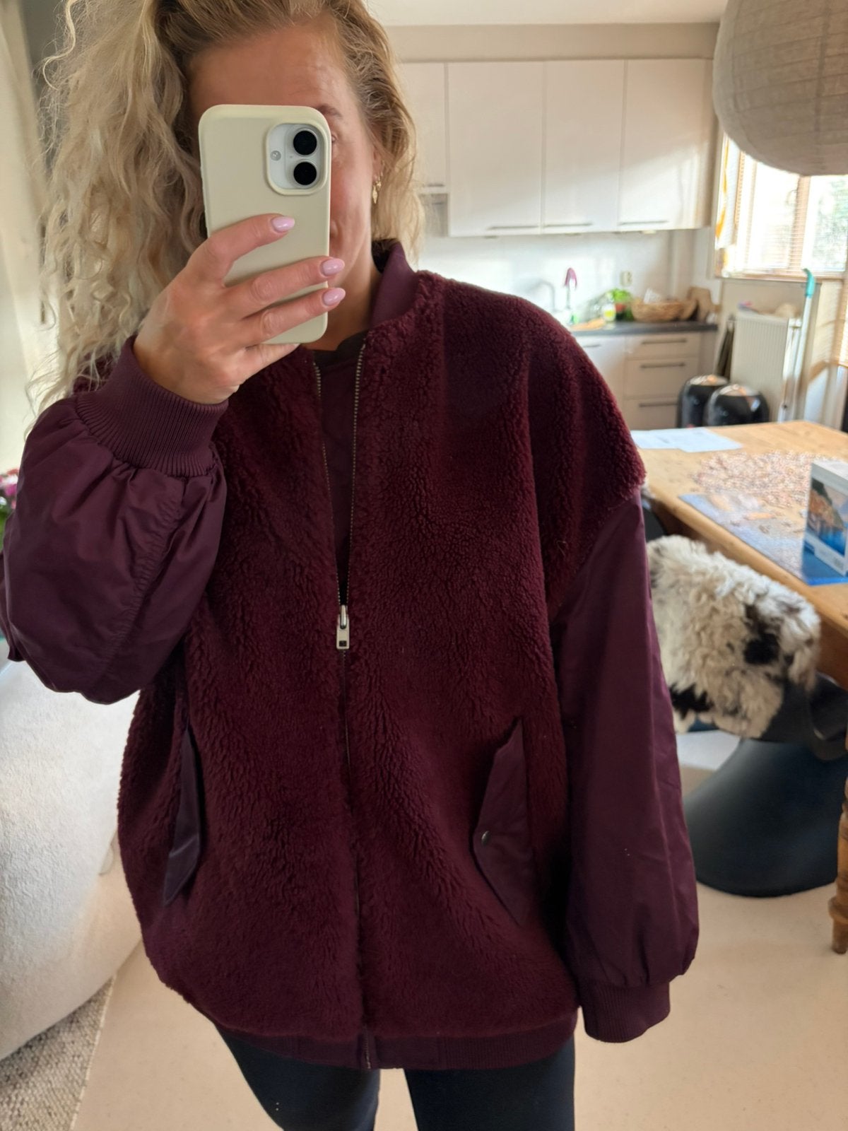 Bellerose bomber bordeaux, Kleding | Dames, Ophalen of Verzenden, Zo goed als nieuw, Maat 38/40 (M)