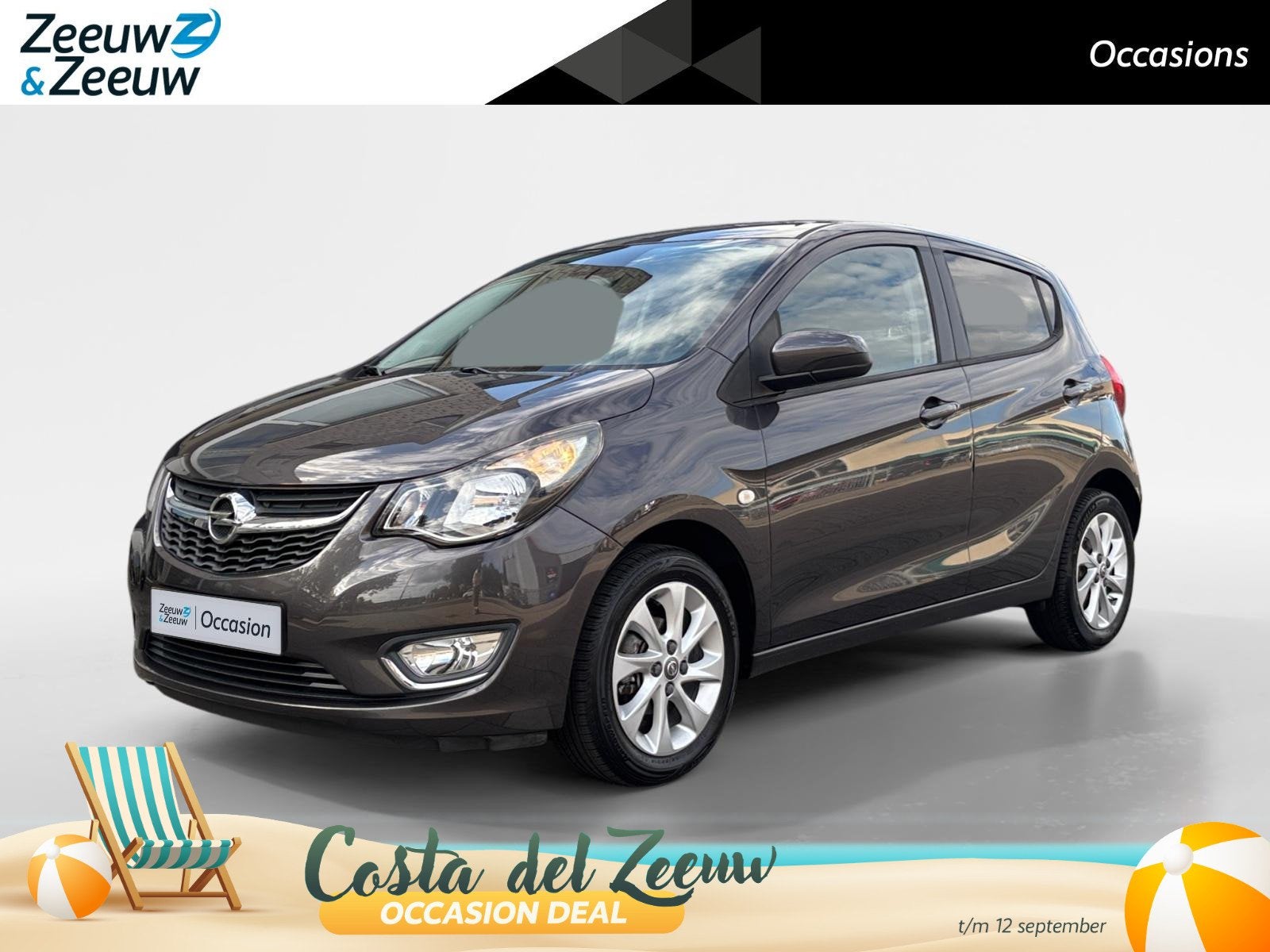 Opel KARL 1.0 ecoFLEX Cosmo | Cruise | Clima | Leder |, Auto's, Voorwielaandrijving, Stof, Gebruikt, 23 km/l