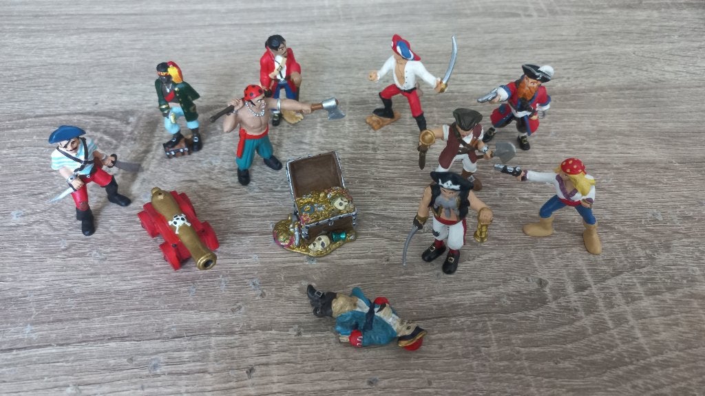 Plastoy Vintage Piraten 1980 (12-delig Compleet), Ophalen of Verzenden, Zo goed als nieuw