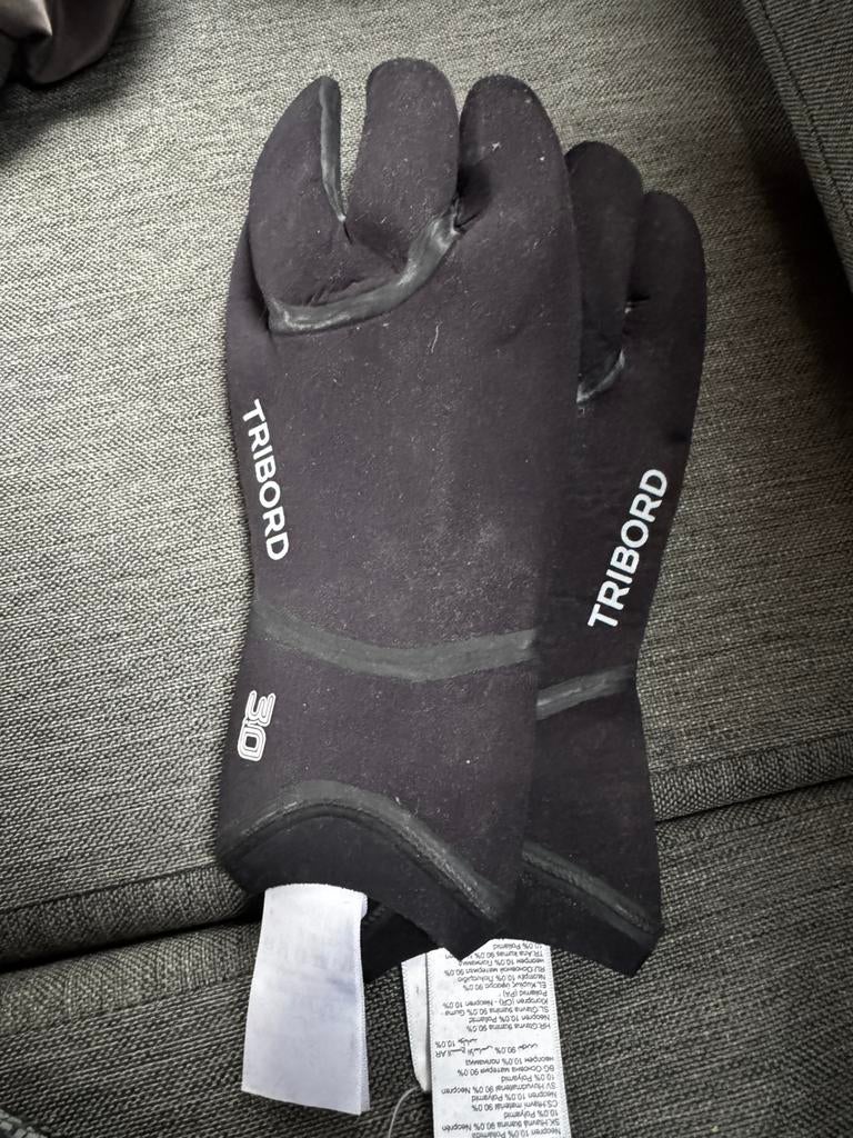 Handschoenen watersport wetsuit tribord, Ophalen of Verzenden, Gebruikt, Heer, Wetsuit