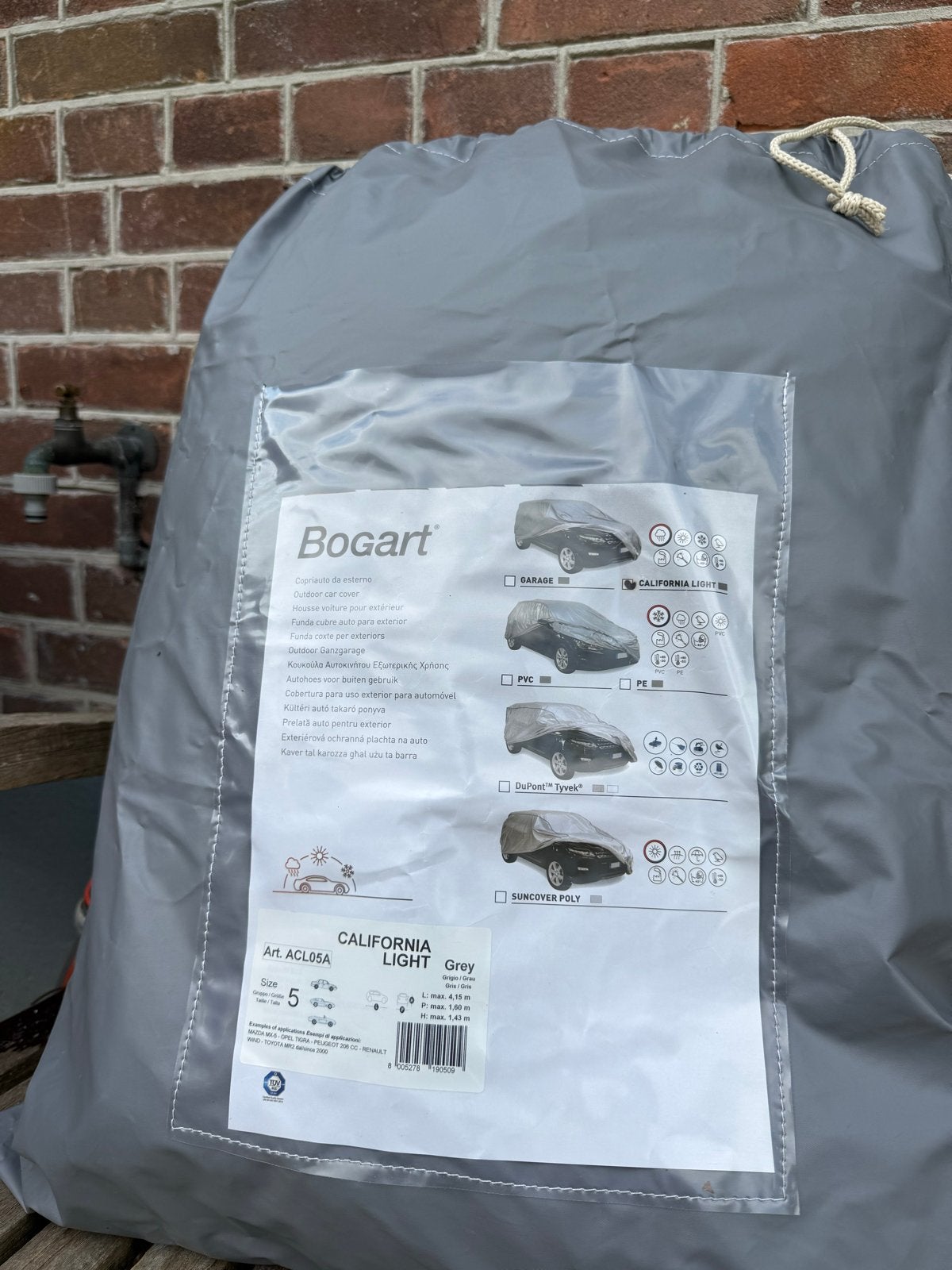 Bogart California Light Autohoes Maat 5 - Grijs, Ophalen of Verzenden, Gebruikt, Universeel