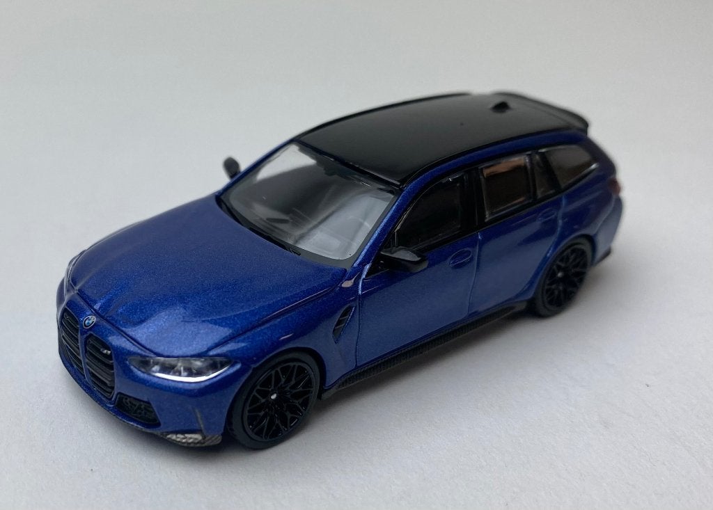 Mini GT 1:64 BMW M3 Touring Competition Portimao blue metall, -, Nieuw, Ophalen of Verzenden, Mini GT