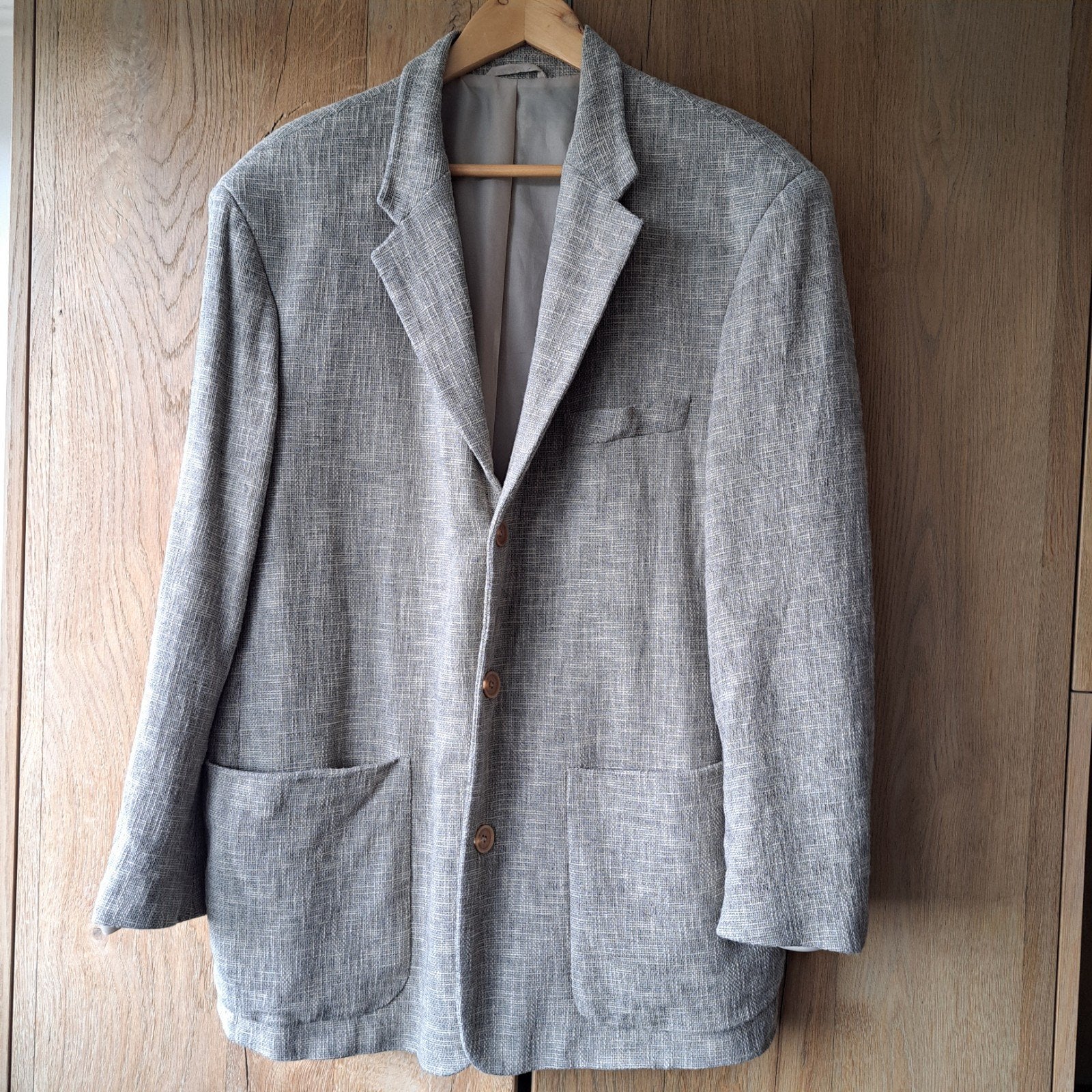 Stijlvol beige Herenjasje Maat 54, Kleding | Heren, Ophalen of Verzenden, Zo goed als nieuw, Maat 52/54 (L), Beige