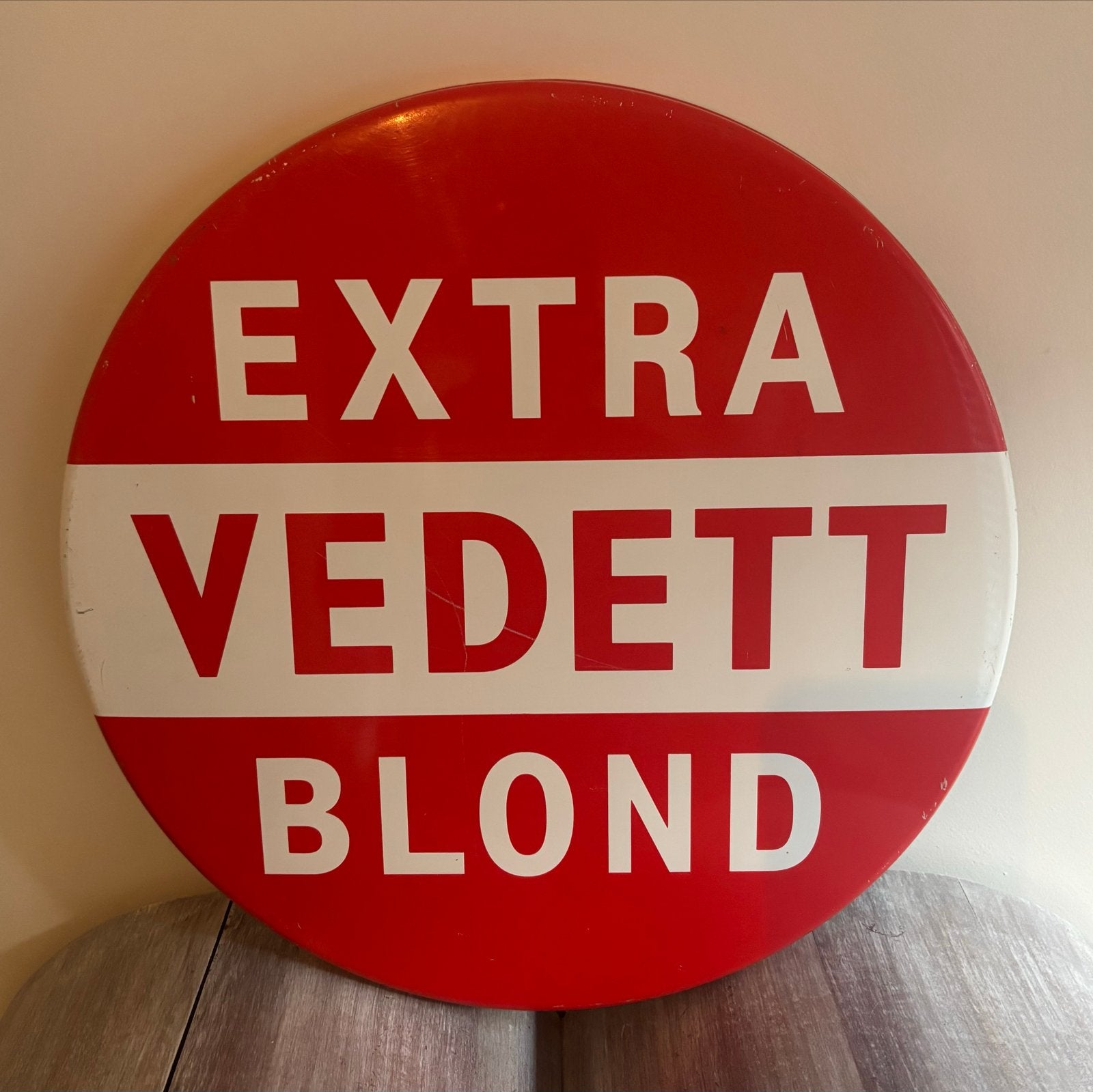 Vintage Reclamebord Extra Vedett Blond, Verzamelen, Ophalen of Verzenden
