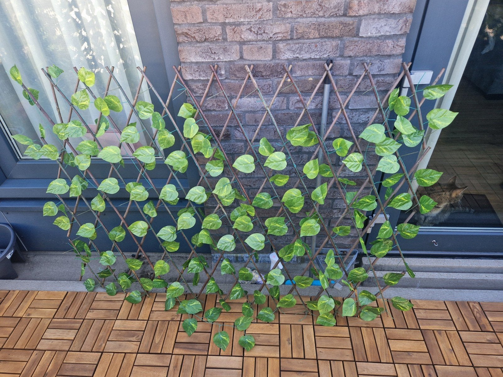 Kunstaag uitschuifbaar balkon 3 stuks, Ophalen, Overige soorten, Minder dan 100 cm