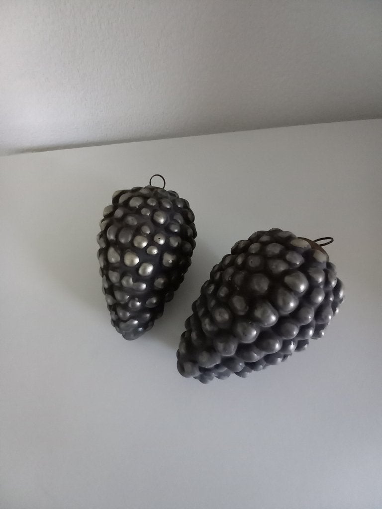 4 grote dennenappels, Ophalen of Verzenden, Glas, Grijs, Landelijk