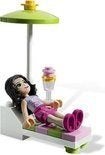 Lego Friends 3931 Emma's Zwembad 100% compleet met boekje, Lego, Ophalen of Verzenden, Zo goed als nieuw, Complete set