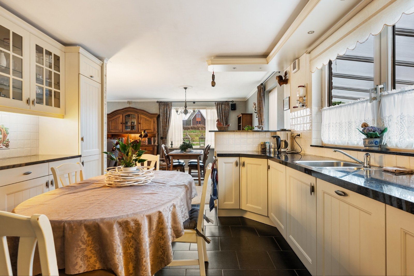 Complete keuken - grenen blad - incl. inbouwapparatuur, Huis en Inrichting, Ophalen of Verzenden
