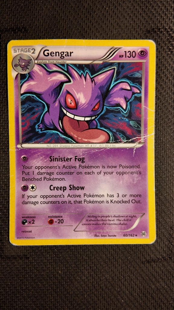 Gengar 60 BREAKthrough | Pokemon kaart, Ophalen, Losse kaart, Foil