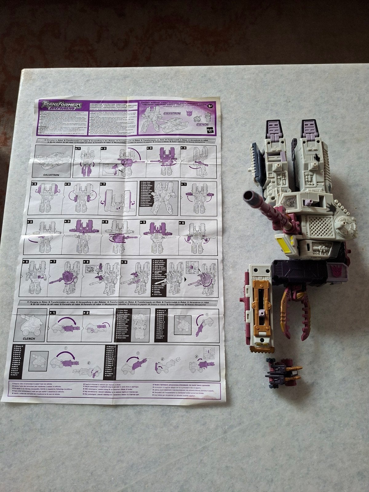 Transformers Galvatron G1 met handleiding, Verzamelen, Transformers, G1, Ophalen of Verzenden, Gebruikt, Decepticons
