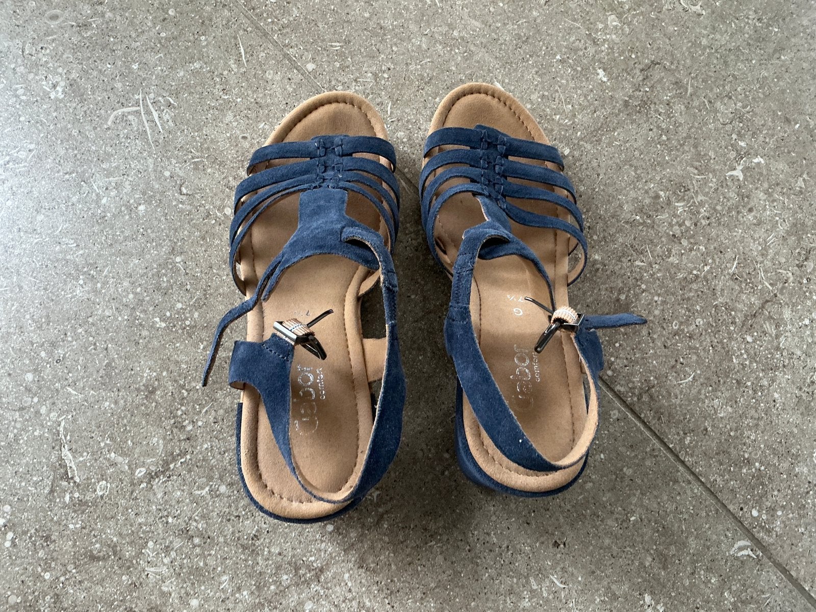 Blauwe Gabor Comfort sandalen maat 41/7.5 - als nieuw (KWF), Ophalen of Verzenden, Zo goed als nieuw