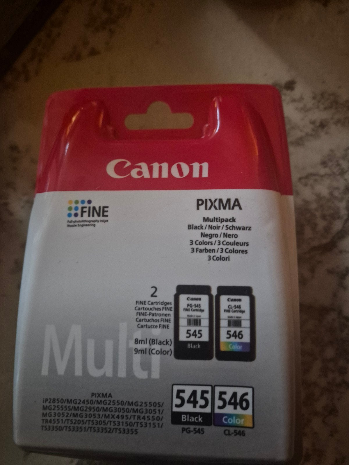 Canon PIXMA Multipack PG-545 / CL-546 (Zwart & Kleur), Ophalen of Verzenden, Nieuw, Cartridge, Canon origineel