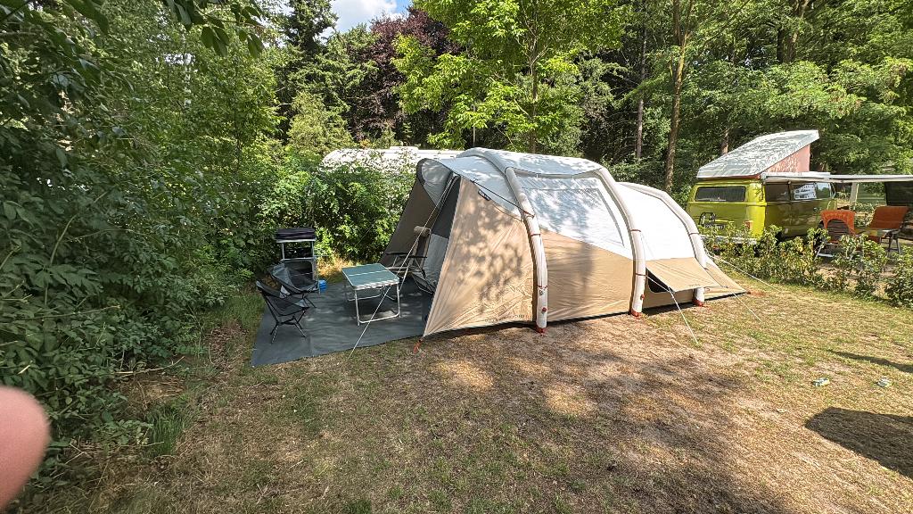 Opblaasbare tent 5 personen decathlon, Ophalen, Gebruikt, Tot en met 5