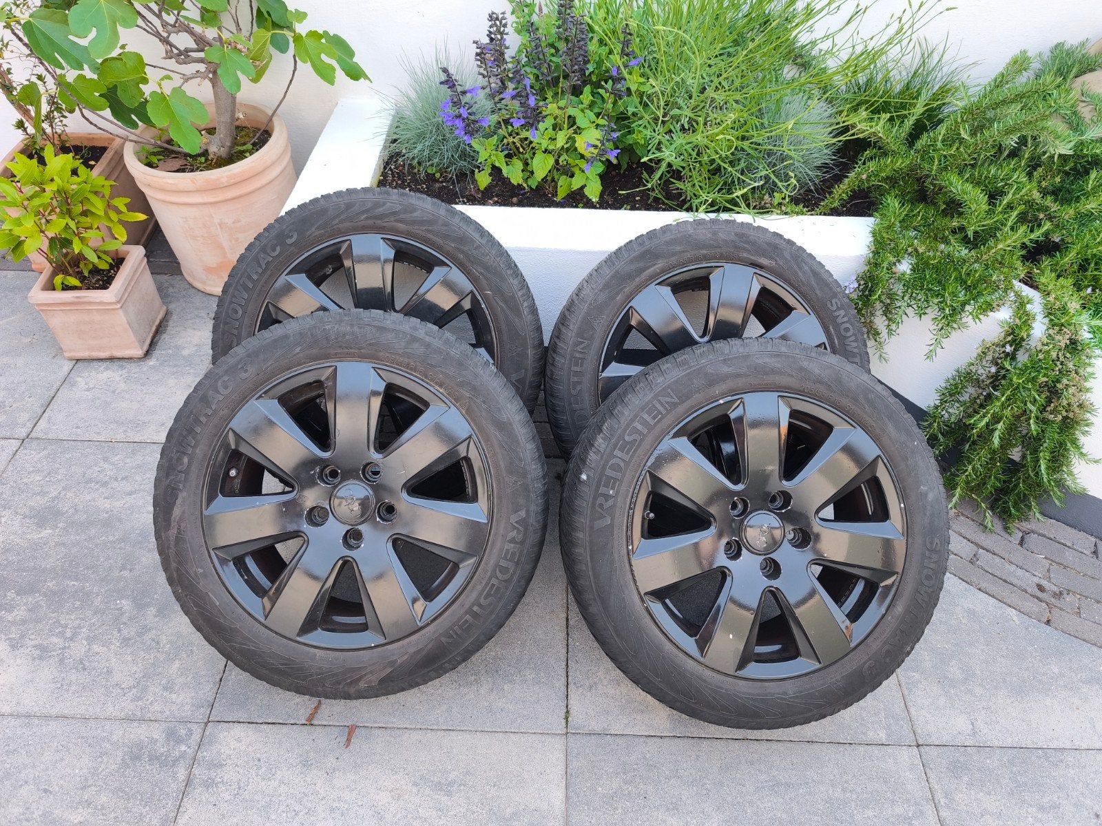 Aluminium velgen met winterbanden voor Seat/Golf/Audi, Auto-onderdelen, Banden en Velgen, Ophalen, Gebruikt, 16 inch, Banden en Velgen