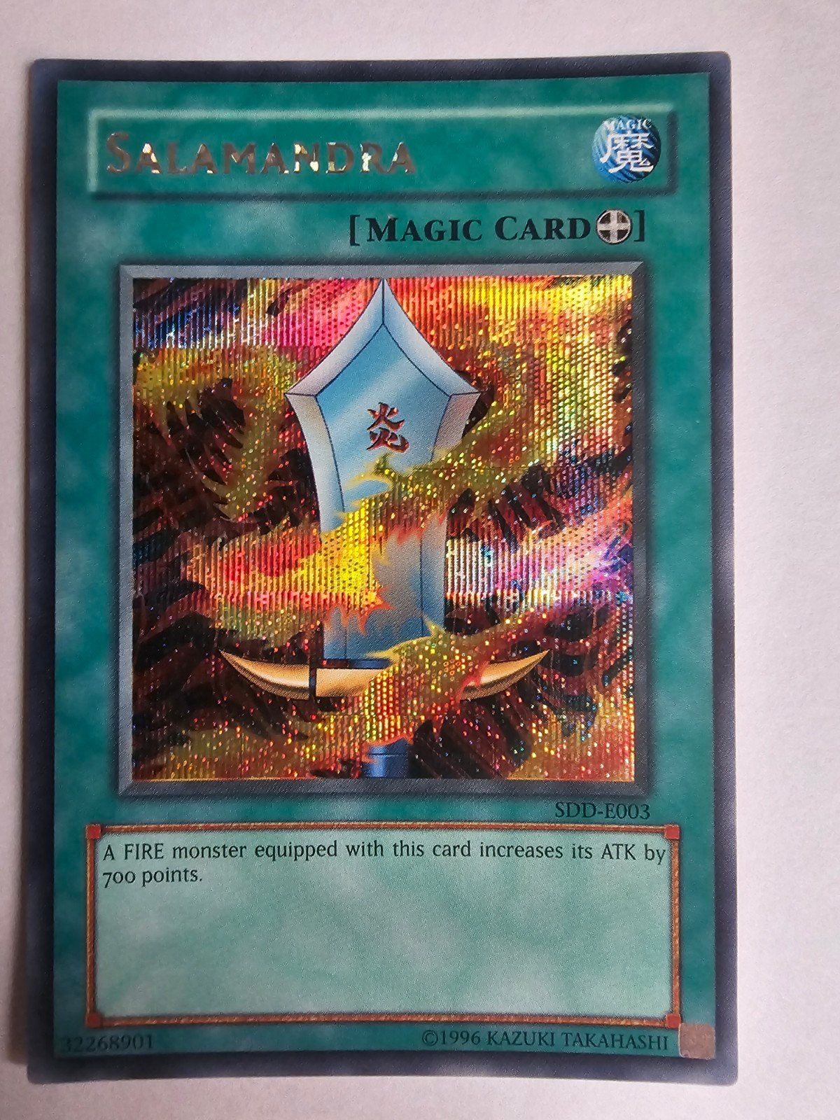 Salamandra Yu-Gi-Oh! Kaart (3 stuks), Verzenden, Zo goed als nieuw, Meerdere kaarten, Foil